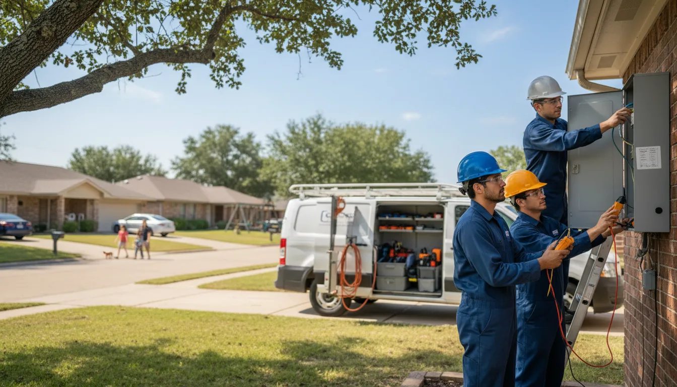 Certified electrician providing emergency electrical services in Springville, IN